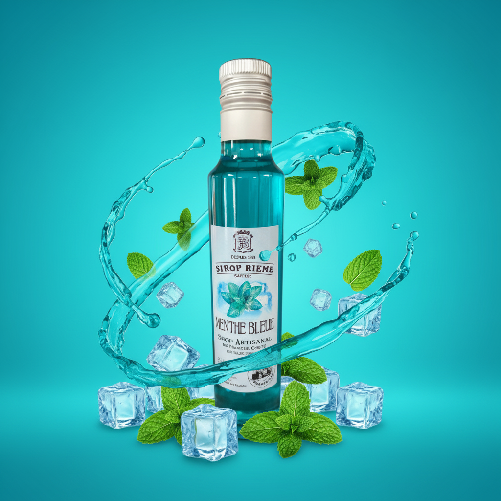 Sirop Rième menthe bleu 25 cl